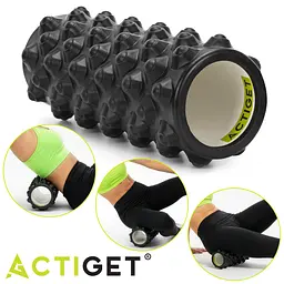 Масажний ролик Actiget EVA 33 x 13 см (валик, роллер) ACT0101 Black - мініатюра 6
