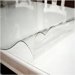 М'яке скло Прозора силіконова скатертина на стіл Soft Glass Захист для меблів 2.3х1.0м (товщина 1.5 мм) - мініатюра 2