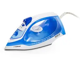 Праска Holmer HIC-2425, White/Blue, 2400W, кераміка, паровий удар 120 г/хв, постійна подача пари 30 г/хв, ємність для води 250 мл, вертикальне відпарювання