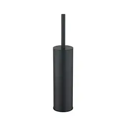 Йоржик для унітазу підлоговий VBI Round M black VBI-040420BL, Чорний матовий