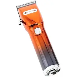 Акумуляторна машинка для стрижки волосся Geemy GM-6758 зі змінними насадками 4шт 3Вт Помаранчевий / Чорний