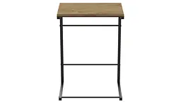 Столик Террі Ferrum-decor 650x440x330 Чорний метал ДСП Дуб Артізан 16 мм (FRD-104653) - мініатюра 6
