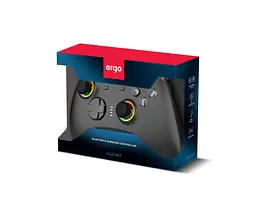 Геймпад Ergo GG04BT бездротовий Bluetooth 5.0/Type-C для ПК/Nintendo Switch/Android TV вібрація 8 кнопок/2 стіка/D-Pad RGB підсвічування Black - мініатюра 6