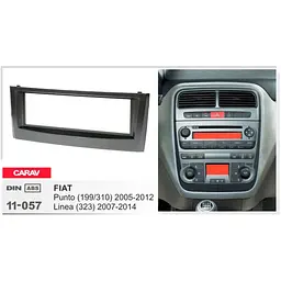 Перехідна рамка Fiat Punto, Linea Carav 11-057 - мініатюра 4