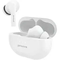 Бездротові навушники Proove Woop, TWS, ANC, IPX4, BT5.1, 30mAh, 280mAh, 6h, white UA UCRF