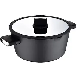 Каструля Bergner Ion, з кришкою 6 л (BG-35802-BK)