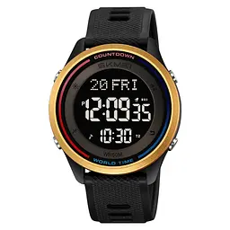Чоловічий наручний годинник 2348BKGD Black-Gold Skmei acs0029989