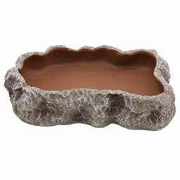 Миска для тераріуму Hobby Cera Dish Granite 4 22x17x4см (37803) поїлка та годівниця під натуральний камінь - мініатюра 1