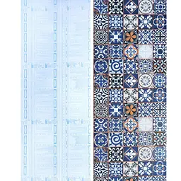Самоклеюча плівка Sticker Wall синій орнамент 0.45х10м SW-00001208 - мініатюра 4