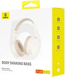 Навушники бездротові Baseus Bass 35 Max білі A00070800221-00 - мініатюра 7