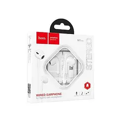 Дротові навушники Hoco M1 Max Type-C crystal earphones with mic, 1.2m, white - мініатюра 3