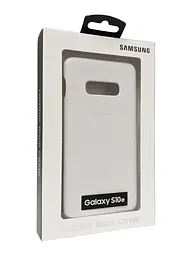 Чохол шкіряний протиударний Official Leather Cover EF-VG970LWEGRU для Samsung Galaxy S10e White - мініатюра 5