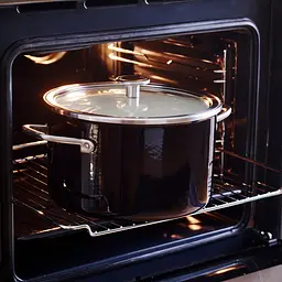Каструля з кришкою KitchenAid Steel Core CC006001-001 24 см 6 л матова чорна - мініатюра 3