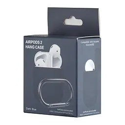 Чехол Silicone Case 1,2mm для AirPods 1/2 Dark синий - миниатюра 2