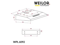 Витяжка WEILOR WPL 6092 WH - мініатюра 9