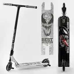 Самокат трюковий Best Scooter 69х12.5х93 см Чорно-сірий 000231442 - мініатюра 6