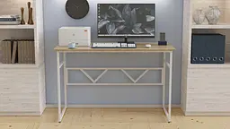 Комп'ютерний стіл Ferrum-decor Раян 75x100x60 білий ДСП Дуб Сонома 16мм (FRD-101122)