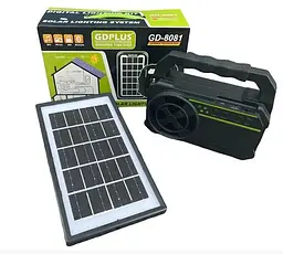 Портативна Сонячна Станція GDPlus GD-8081 (13800mAh) FM-Радіо Bluetooth - мініатюра 2