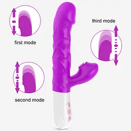 Вібромасажер SiliconeTongue Vibrator, USB 10 функцій Boss Series 63-00064 100165 - мініатюра 8