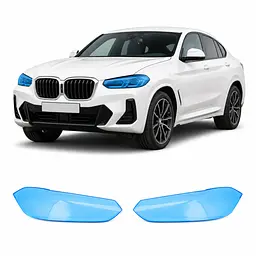 Антигравійна захисна бронеплівка за лекалами для BMW X4 G02 facelift 2021- оптика (фари та ПТФ)