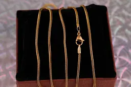 Ланцюг Xuping Jewelry квадратний колос 45 см 2 мм золотистий