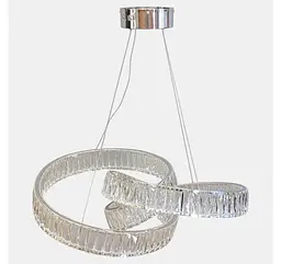 Підвісна кришталева LED-люстра Artlight 531/600CH у вигляді переплетених кілець, хром, 153 Вт, від 16-25 м² - мініатюра 2