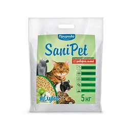 Наповнювач Природа Sani Pet деревний універсальний з ароматом яблука 5 кг PR240794 - мініатюра 2