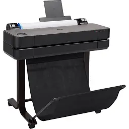 Принтер струменевий кольоровий A1 HP DesignJet T630 24" (2025 Edition), Black, WiFi, 1200x2400 dpi, до 30 сек/стор (формат A1), рулони 279 - 610 мм, USB / GLan, картриджі 712 (5HB09D) - мініатюра 4