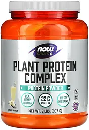 Протеин растительный комплекс Now Foods Plant Protein Complex 907 г ваниль