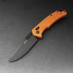 Ніж складаний туристичний SRM Retriever 9201-PJ (9 см) 8Cr13MoV / FRN помаранчевий - мініатюра 6