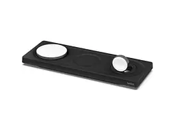 Мережевий бездротовий зарядний пристрій Belkin BOOST CHARGE PRO 3-in-1 Wireless Charging Pad with MagSafe Black (HPU72, WIZ016vfBK)