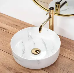 Умивальник Rea Sami nature marble накладний мармур REA-U6606, Мармур - мініатюра 4