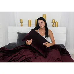 Постільна білизна MirSon Велюр Winter Frost 28-0005 + 28-0002 Azalea Velvet 143х210 (2200004006604) - мініатюра 4
