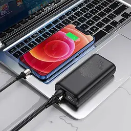 Портативна батарея Power Bank Hoco Q5 Aegis 30W fully compatible 10000 mAh Вlack - мініатюра 7