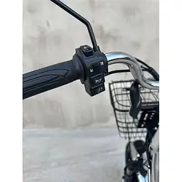 Електровелосипед Minako U18" 600W 60V 26Ah + вантажний посилений багажник сірий  - мініатюра 6