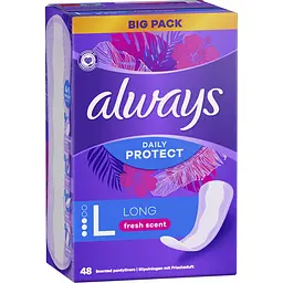 Щоденні прокладки Always Daily Protect Long Свіжий аромат 48 шт.