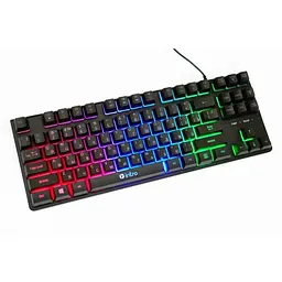 Клавіатура провідна ігрова для пк з кольоровим підсвічуванням USB Intro DX750