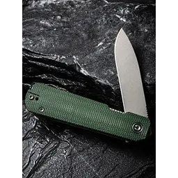 Ніж складаний кишеньковий Civivi Sendy, (7.2 см) Nitro-V / Micarta темно-зелений - мініатюра 14