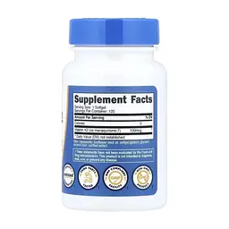 Вітамінно-мінеральний комплекс Nutricost Вітамін K2 у формі МК-7, 100 мкг, Vitamin K2 MK-7, 120 гелевих капсу (NCS57574) - мініатюра 2
