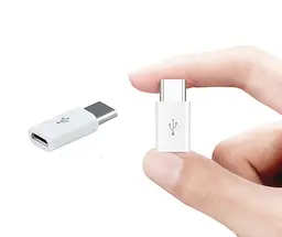 Адаптер Перехідник microUSB - Type-C GT Gray (43236884) - мініатюра 2