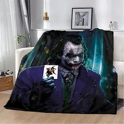 Плед плюшевий м'який 3D Джокер 160х200 см