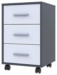 Тумба Doros Т3 Антрацит/Білий 43х42х66.4 (41902062) - мініатюра 2