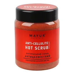 Натуральний скраб-масаж для тіла Mayur Hot Scrub антицелюлітний, 250 мл - мініатюра 2