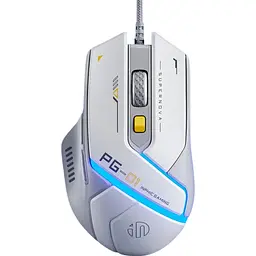 Миша Inphic PG1 Grey/White [171272] - мініатюра 2