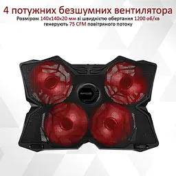 Підставка для ноутбука Promate iдставка для ноутбука AirBase-3 Black (airbase-3.black) - мініатюра 6