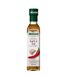 Оливкова олія Monini Extra часник та перець чілі 250 мл