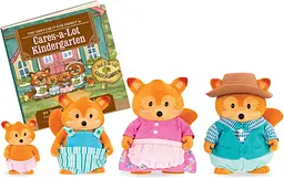 Набір фігурок Li'l Woodzeez Сім'я Лисичок 4од книжка EN det0018086 - мініатюра 2