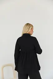 Блузка для вагітних та годуючих з шнурівкою Venice Lullababe розмір 4XL (54) Чорний - мініатюра 2