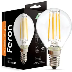 Світлодіодна лампа Feron LB-162  P45 230V 7W  E14  4000K (40091)