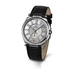 Наручний годинник Seculus 1700.8.1069 white-mop-cz, ss, black leather